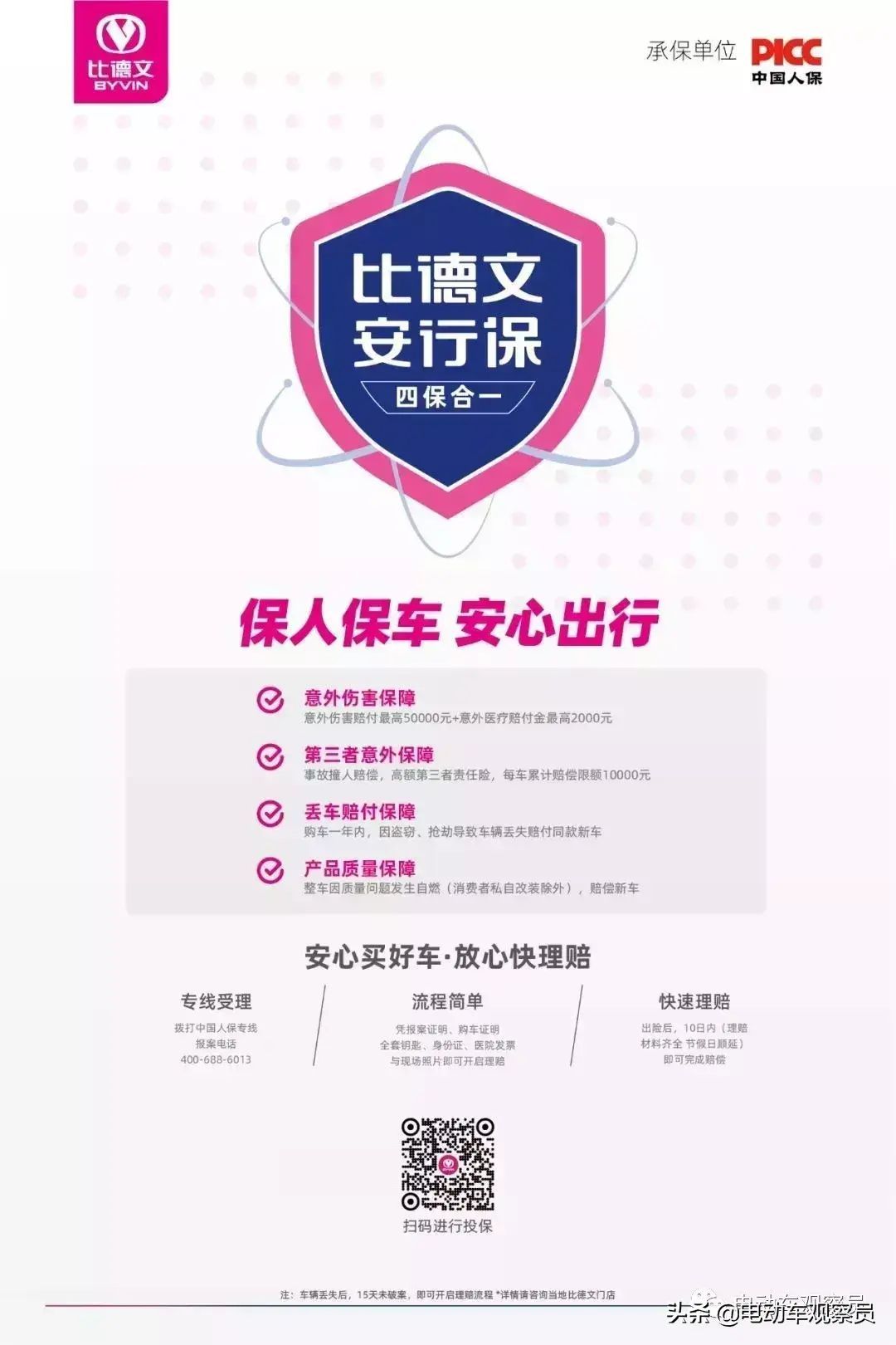 安行保险是什么保险(行业快讯:知名电动车品牌比德文推出"安行保",保车又保人)(图3) 安行保险是什么保险(行业快讯:知名电动车品牌比德文推出"安行保",保车又保人)(图3)