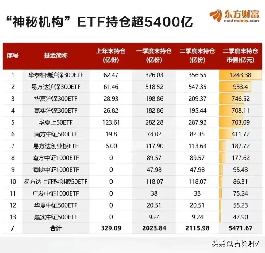 国家大基金是什么(神秘机构扫货5400亿,国家大基金和国家队持仓曝光!)(图2) 国家大基金是什么(神秘机构扫货5400亿,国家大基金和国家队持仓曝光!)(图2)