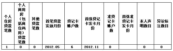 个人征信报告是什么样子(一份完整的详版征信报告,你会看吗?)(图5) 个人征信报告是什么样子(一份完整的详版征信报告,你会看吗?)(图5)