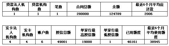 个人征信报告是什么样子(一份完整的详版征信报告,你会看吗?)(图7) 个人征信报告是什么样子(一份完整的详版征信报告,你会看吗?)(图7)