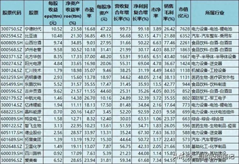 白马股票有哪些(100只白马龙头股,创收能力超强,净资产收益ROE超高,业绩暴增)(图1) 白马股票有哪些(100只白马龙头股,创收能力超强,净资产收益ROE超高,业绩暴增)(图1)