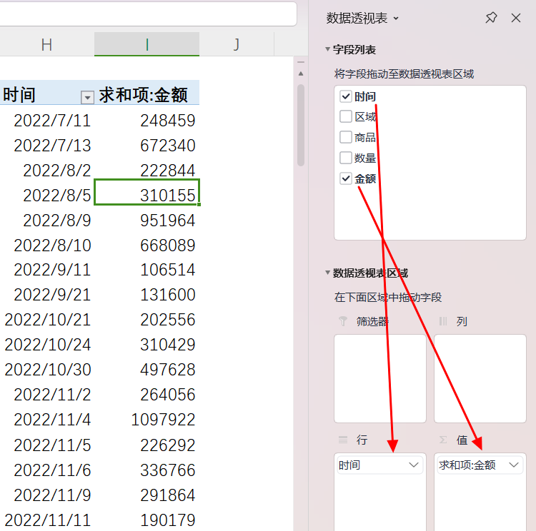 同比增速怎么计算(Excel数据透视表,计算环比和同比,你会么)(图4) 同比增速怎么计算(Excel数据透视表,计算环比和同比,你会么)(图4)