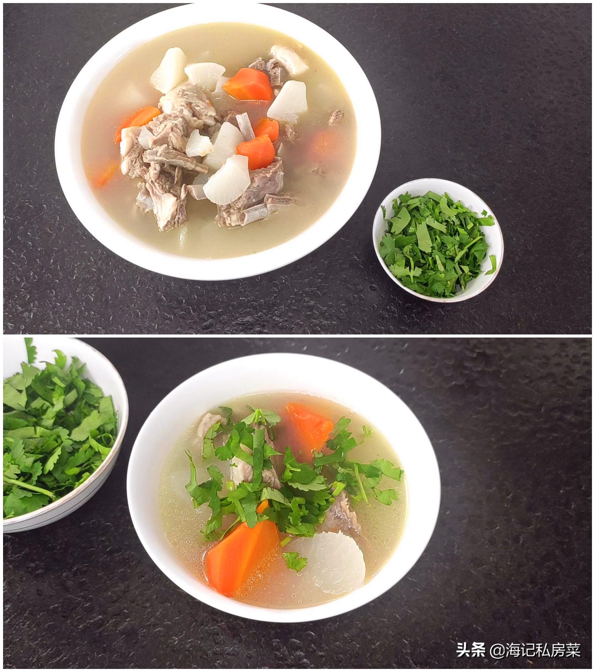 羊排怎么炖好吃家常做法(清炖羊排,老爸的拿手菜,汤鲜味浓,羊肉软烂,连萝卜都非常好吃)(图10) 羊排怎么炖好吃家常做法(清炖羊排,老爸的拿手菜,汤鲜味浓,羊肉软烂,连萝卜都非常好吃)(图10)