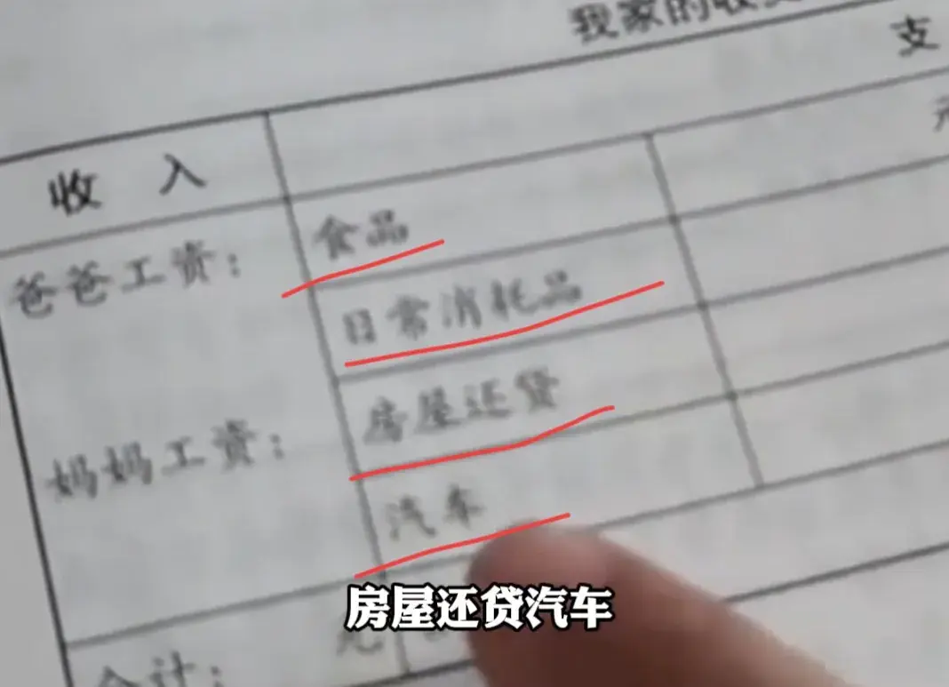 小学生寒假作业要求填写家庭收支 (孩子作业内容:调查家庭收入、房屋还贷、汽车支出等,让人不解)(图4) 小学生寒假作业要求填写家庭收支 (孩子作业内容:调查家庭收入、房屋还贷、汽车支出等,让人不解)(图4)