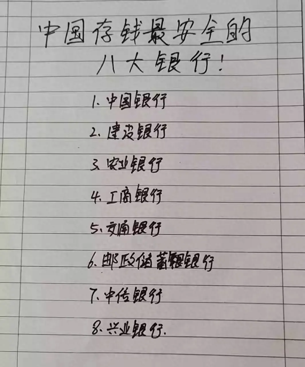 长期存钱哪个银行最好(中国存钱最安全的八大银行)(图1) 长期存钱哪个银行最好(中国存钱最安全的八大银行)(图1)